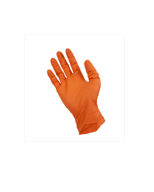 Orange Rubber Gloves 13" Medium