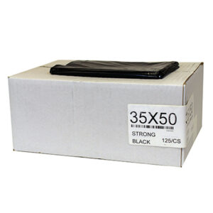 PPI 35x50 Black Strong Garbage Bag 125/cs