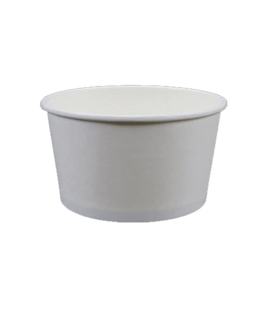 12oz Plain White Paper Soup Bowl 500/cs
